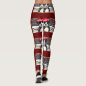 Leggings met kerstboxer (Achterkant)