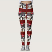 Leggings met kerstboxer (Voorkant)