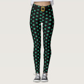 Leggings met KerstHolly Berry (Voorkant)
