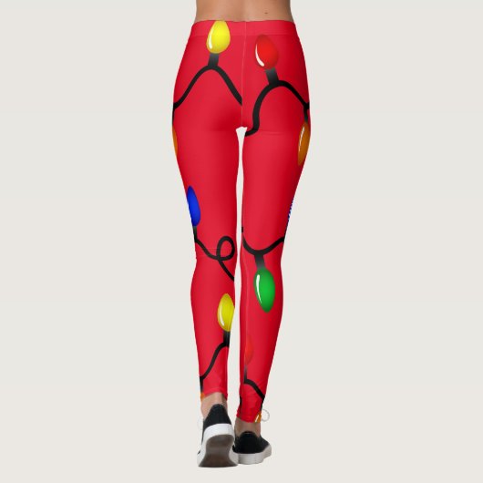 Leggings met kerstlampjes (Achterkant)