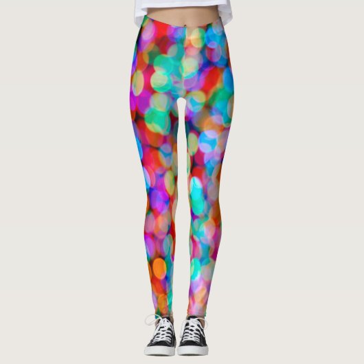 Leggings met kerstlampjes (Voorkant)