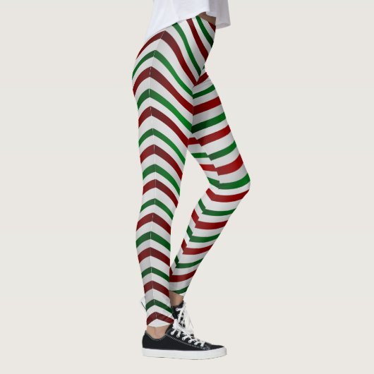 Leggings met kerstmis Cute Candy Cane Stretchy Pan (Rechts)