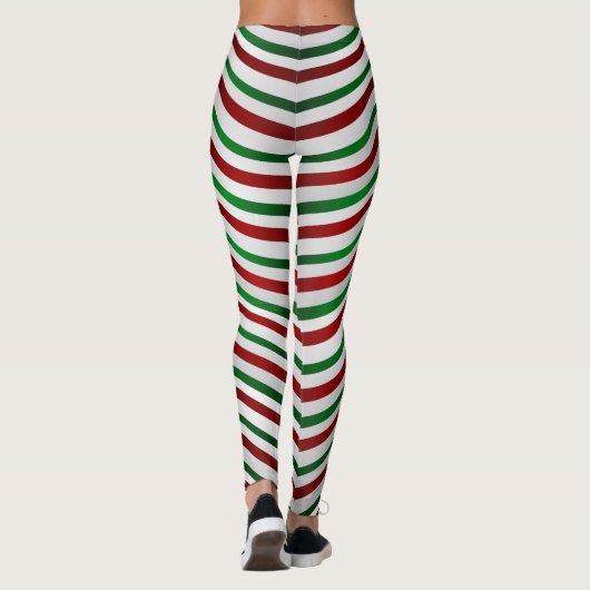 Leggings met kerstmis Cute Candy Cane Stretchy Pan (Achterkant)