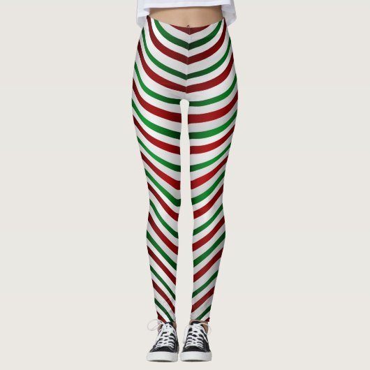 Leggings met kerstmis Cute Candy Cane Stretchy Pan (Voorkant)