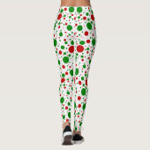 Leggings met kerstpoka Dots (Achterkant)