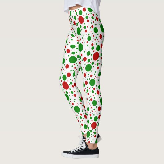 Leggings met kerstpoka Dots (Links)