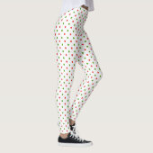 Leggings met kerstrood en groene poka Dot (Rechts)