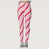Leggings met kerstsnoepriet (Voorkant)