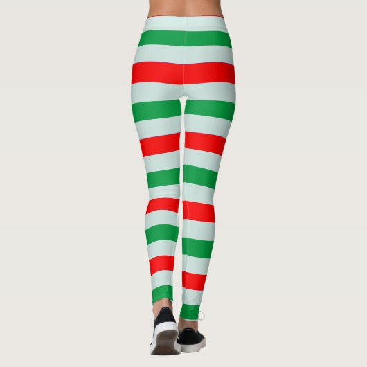 Leggings met kerstsnoepriet (Achterkant)
