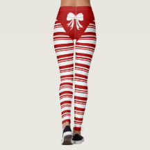 Leggings met kerstsnoepsuikerriet