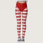 Leggings met kerstsnoepsuikerriet (Voorkant)