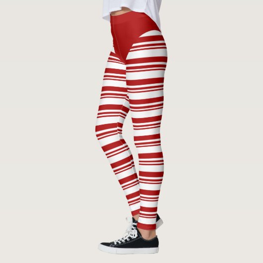 Leggings met kerstsnoepsuikerriet (Links)