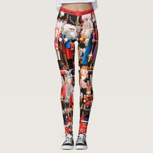 Leggings met kersttanden (Voorkant)