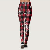 Leggings met kersttang en snowflakes Laddies (Achterkant)