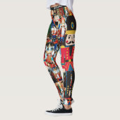 Leggings met kerstvoeding Vette damespjes (Links)