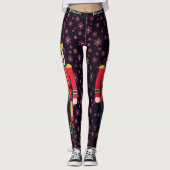 Leggings met kerstvoeding Vette damespjes (Voorkant)