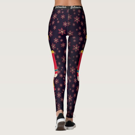 Leggings met kerstvoeding Vette damespjes (Achterkant)