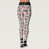 Leggings met kerstzwarte kat (Achterkant)