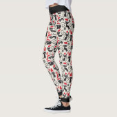 Leggings met kerstzwarte kat (Links)