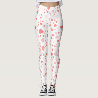 Leggings met klein hartprint
