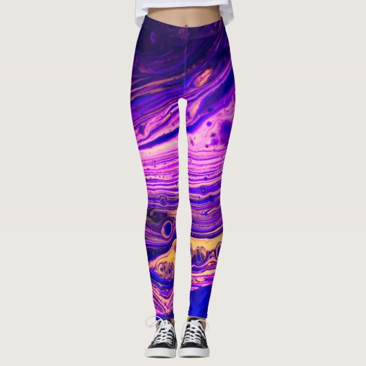 Leggings met kleurenrimpels (Voorkant)