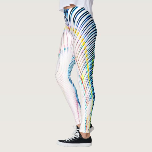 Leggings met kleurrijk arraypatroon (Links)