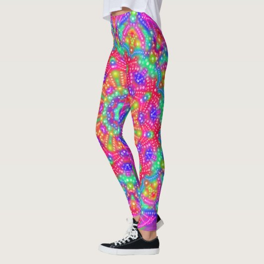 Leggings met kleurrijke carnavallichten (Links)