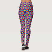 Leggings met kleurrijke diamantpatronen (Achterkant)