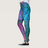 Leggings met kleurrijke metalen kant (Links)