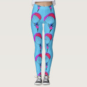 leggings met kleurrijke paraglidepixel (Voorkant)