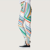 Leggings met kleurrijke strepen (Links)