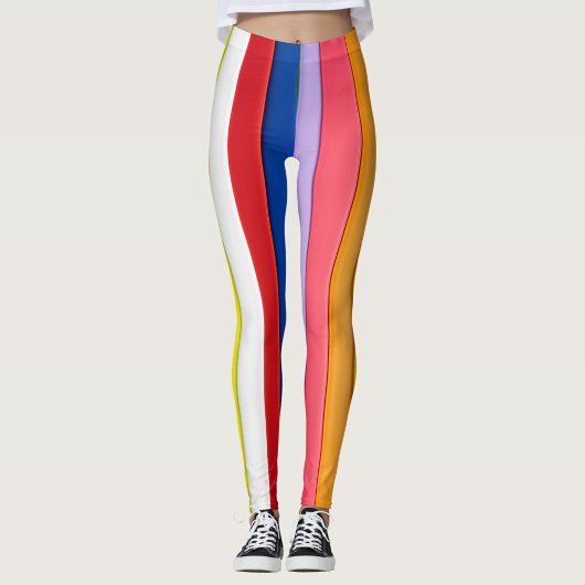 Leggings met kleurrijke strepen