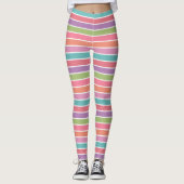 Leggings met kleurrijke strepen (Voorkant)