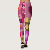 Leggings met kleurvolle casual kunst (Achterkant)