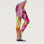 Leggings met kleurvolle casual kunst (Rechts)