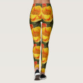 Leggings met lentegele tulpen (Achterkant)