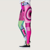 Leggings met leuke casual kunst (Links)
