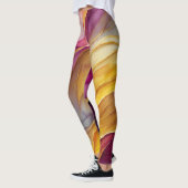 Leggings met levendige golven van kleur (Links)