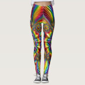 Leggings met LGBTQ kleuren ontwerp (Voorkant)