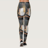 LEGGINGS MET **MARSHMALLOW SNOWMANNEN** (Achterkant)