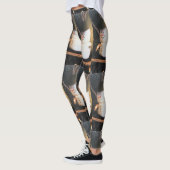 LEGGINGS MET **MARSHMALLOW SNOWMANNEN** (Links)