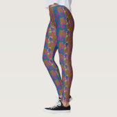 Leggings met meerkleurig patroon (Links)