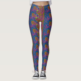 Leggings met meerkleurig patroon