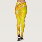 Leggings met mooie gele mandala (Achterkant)