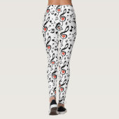 Leggings met muzieknoten als thema (Achterkant)