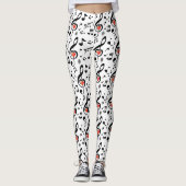 Leggings met muzieknoten als thema (Voorkant)