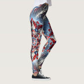 Leggings met Noors Kleuren ontwerp (Rechts)
