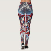 Leggings met Noors Kleuren ontwerp (Achterkant)