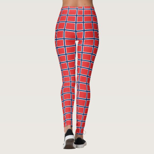 Leggings met Noorse vlag (Achterkant)