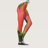 Leggings met Oranje/roze tulp (Rechts)